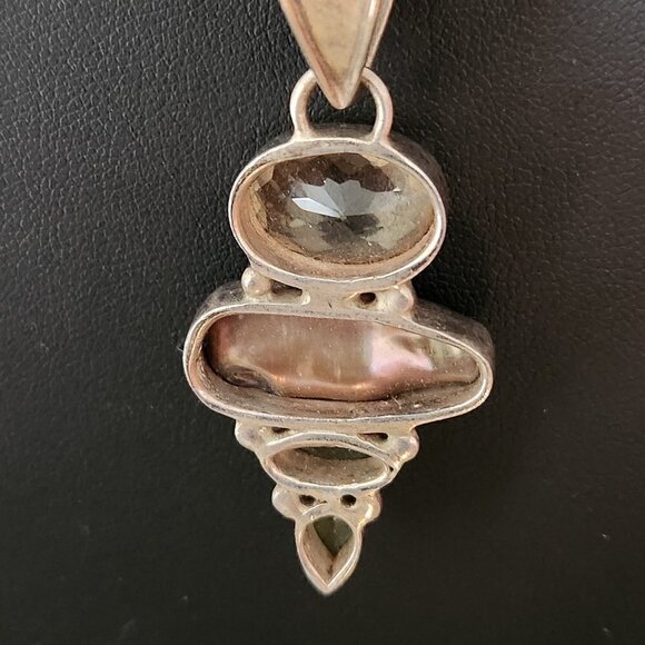 Sterling Silver Necklace with Pendant - Picture 5 of 6